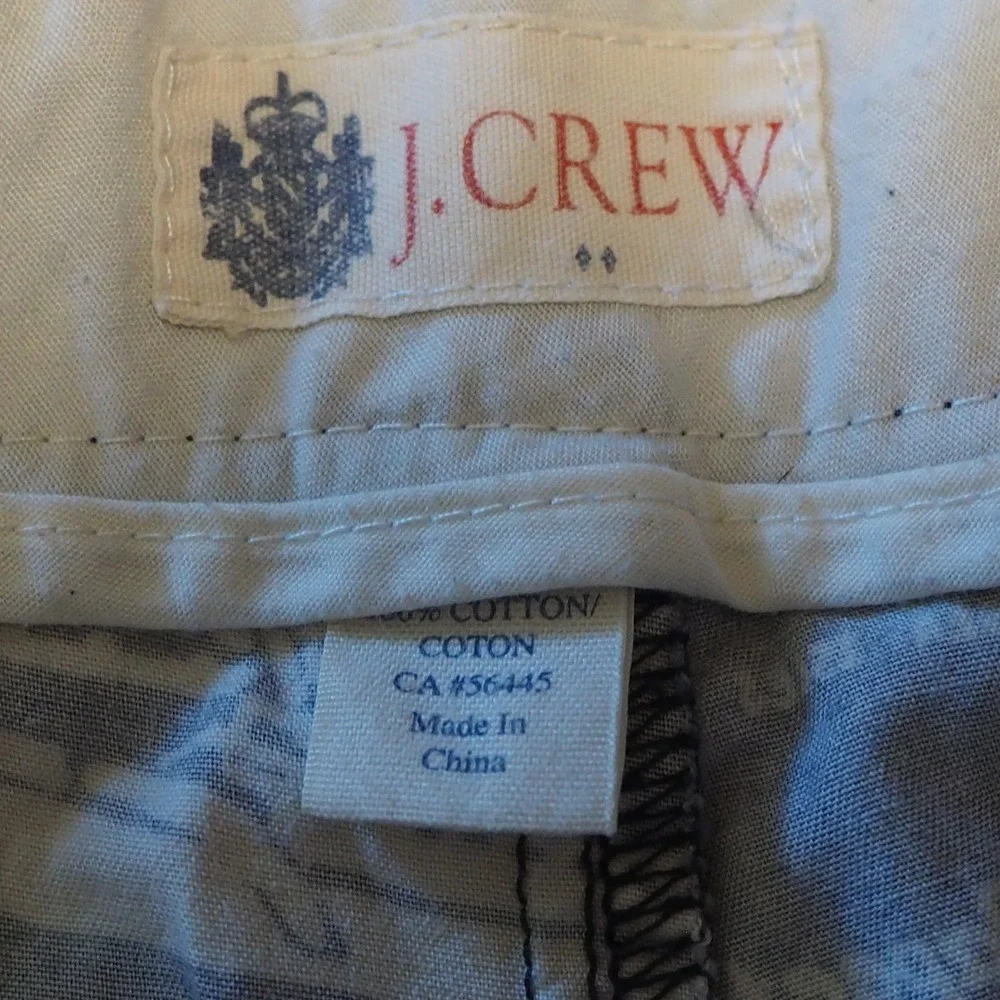J.Crew Men's Chino Shorts Sz 31 All Over Print Sailboats Nautical Preppy Blue